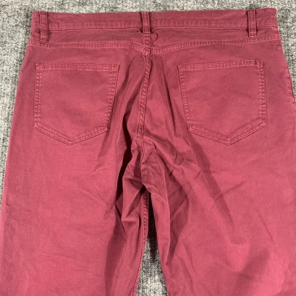 Brooks Brothers‎ Pants Mens 36x32 Red Slim Chino Flat Front Straight Leg Comfort